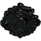 Ekena Millwork Kinsley Flowing Leaf Ceiling Medallion, Hand-Painted Black Pearl, 30 3/8"W x 20 3/4"H x 1"P CM30KIBPS - alternate 2